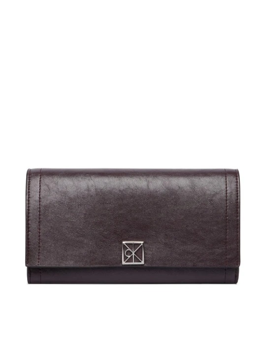 Zdjęcie produktu Calvin Klein Portfel Emblem Hw Long Bifold LV04F1316G Brązowy