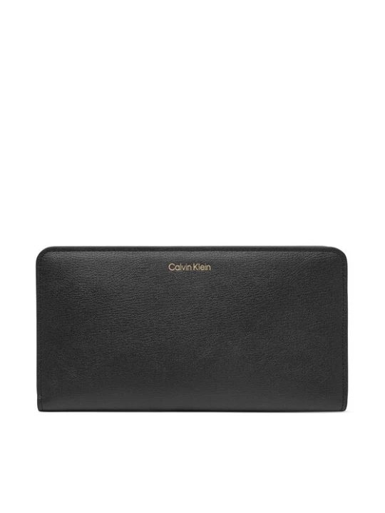 Zdjęcie produktu Calvin Klein Portfel Foil Logo Passport Longfold LV04F1205G Czarny