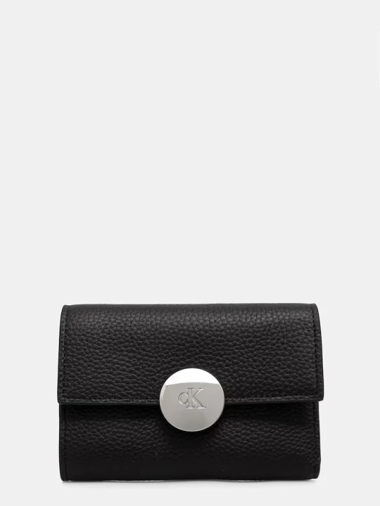 Zdjęcie produktu Calvin Klein portfel RFID damski skórzany czarny