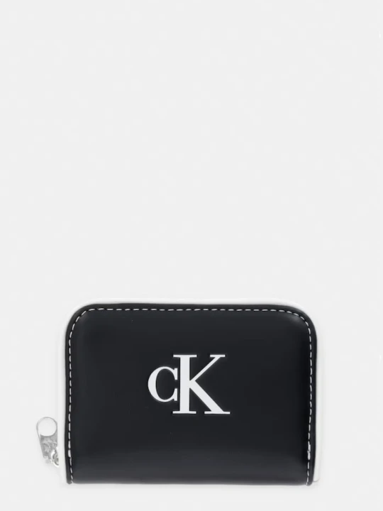 Zdjęcie produktu Calvin Klein portfel RFID damski z imitacji skóry czarny