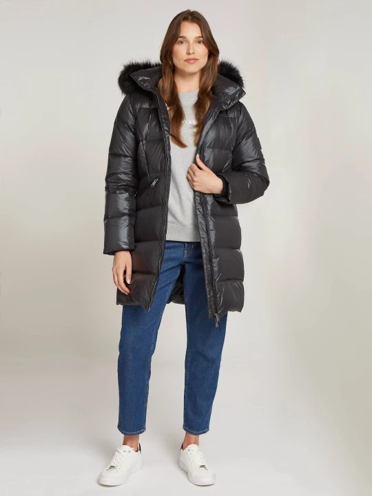 Zdjęcie produktu Calvin Klein Puchowy płaszcz czarny