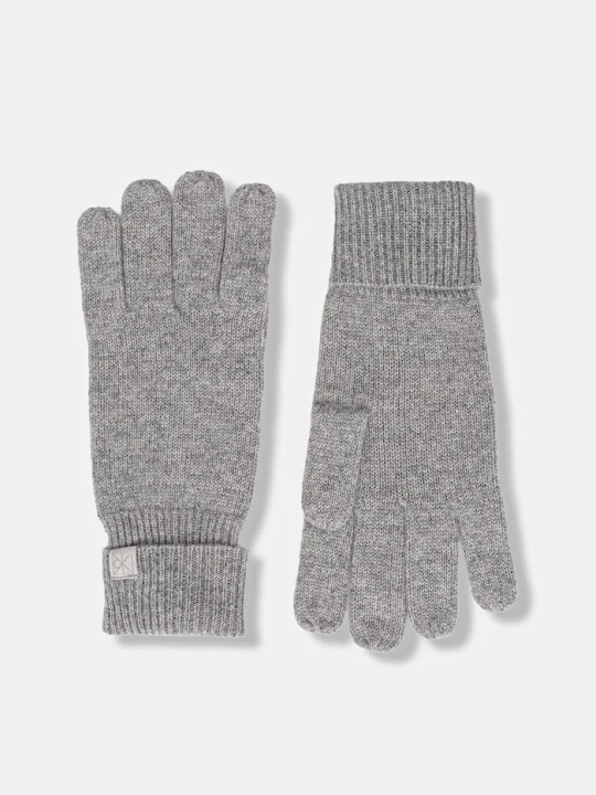 Zdjęcie produktu Calvin Klein rękawiczki kaszmirowe szary