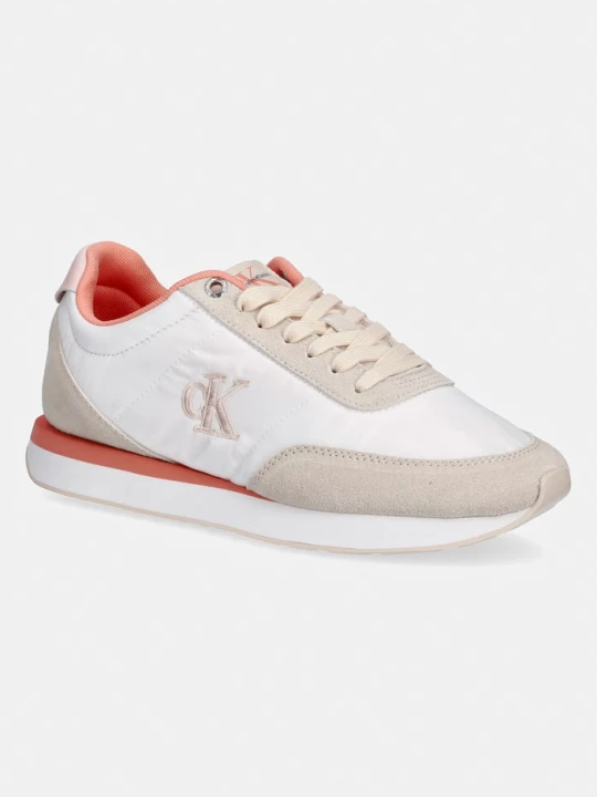 Zdjęcie produktu Calvin Klein RETRO RUNNER LACE UP NYLON MG sneakersy damskie biały