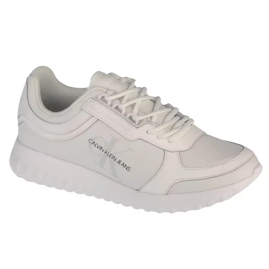 Zdjęcie produktu Calvin Klein Runner Laceup YW0YW00375-0K4, Damskie, Białe, buty sneakers, skóra licowa, rozmiar: 37