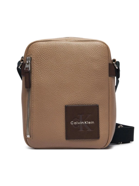 Zdjęcie produktu Calvin Klein Saszetka Bold Pebble Ssnl Simple Reporter LV04D3624G Beżowy