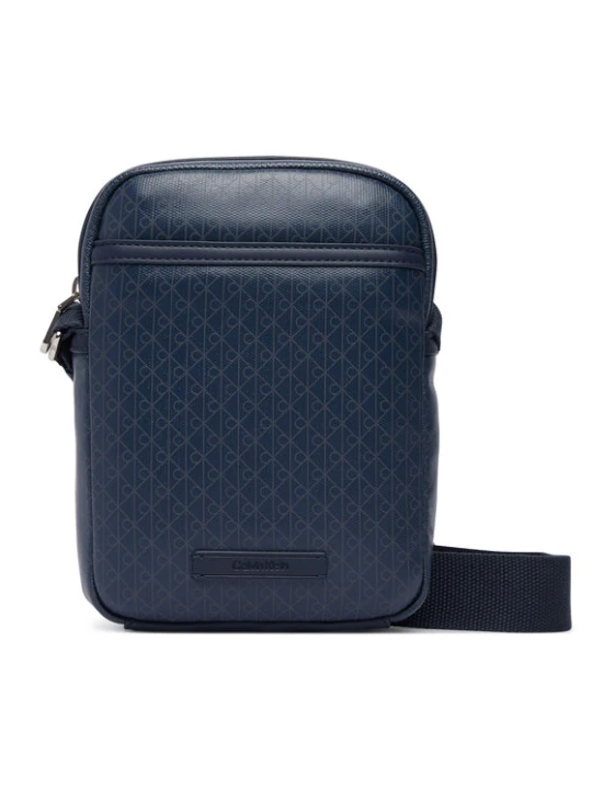 Zdjęcie produktu Calvin Klein Saszetka Emblem Aop Coated Slim Reporter LV04D3334G Granatowy