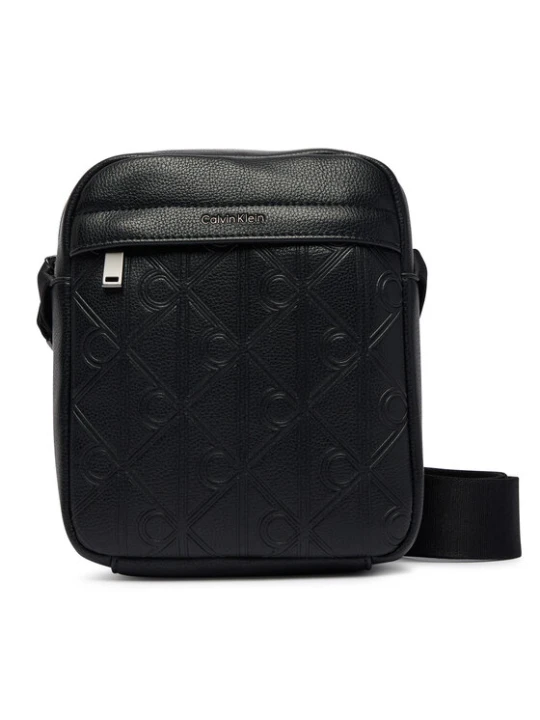 Zdjęcie produktu Calvin Klein Saszetka Emblem Aop Deboss Reporter LV04D3562G Czarny
