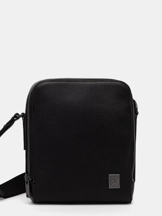 Zdjęcie produktu Calvin Klein saszetka na ramię męska z imitacji skóry czarny