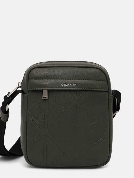 Zdjęcie produktu Calvin Klein saszetka na ramię męska z imitacji skóry zielony