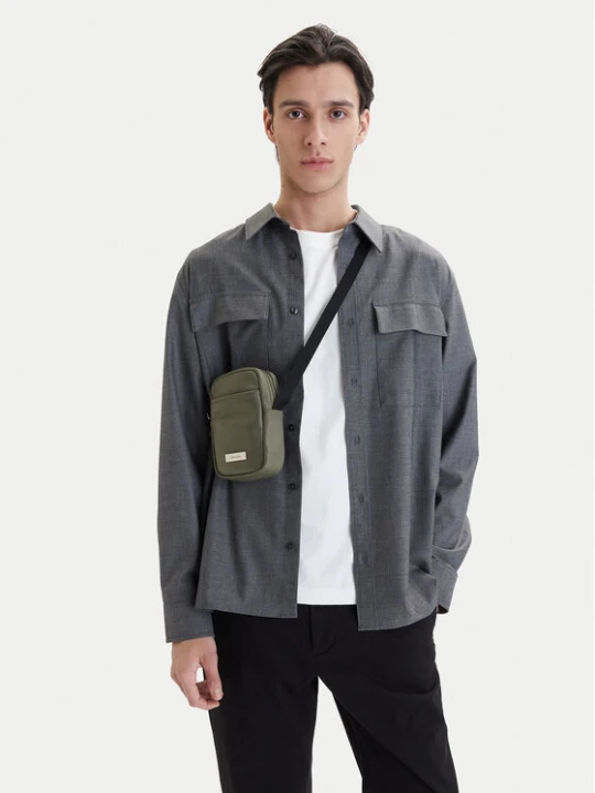 Zdjęcie produktu Calvin Klein Saszetka Sleek Slim Reporter LV04D3233G Zielony