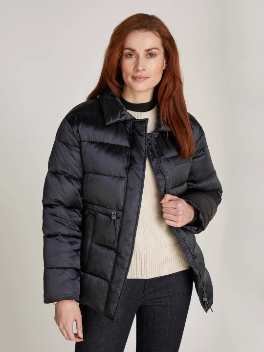 Zdjęcie produktu Calvin Klein Satynowa kurtka | Regular Fit czarny