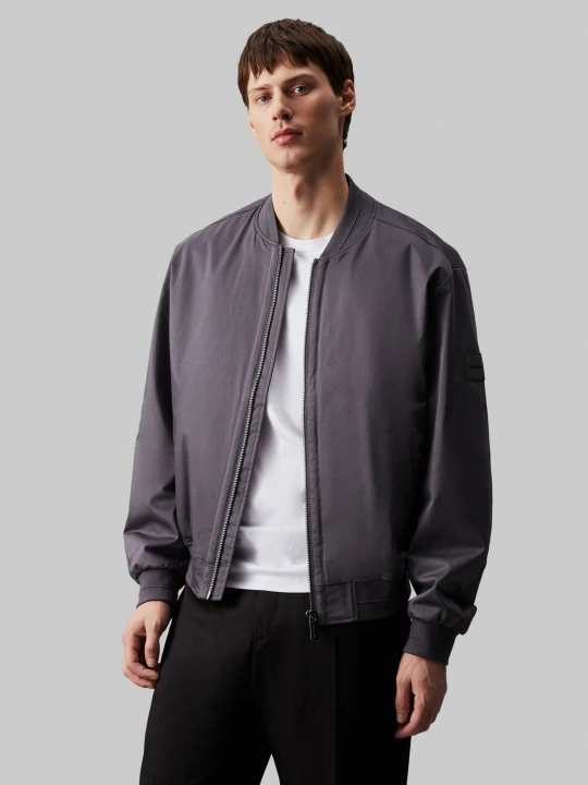 Zdjęcie produktu Calvin Klein Satynowa kurtka | Regular Fit szary