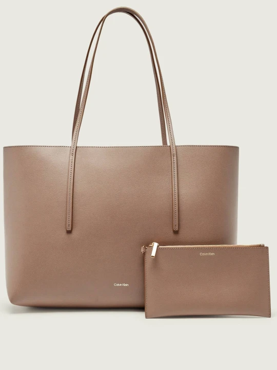 Zdjęcie produktu Calvin Klein Shopperka + saszetka beżowy