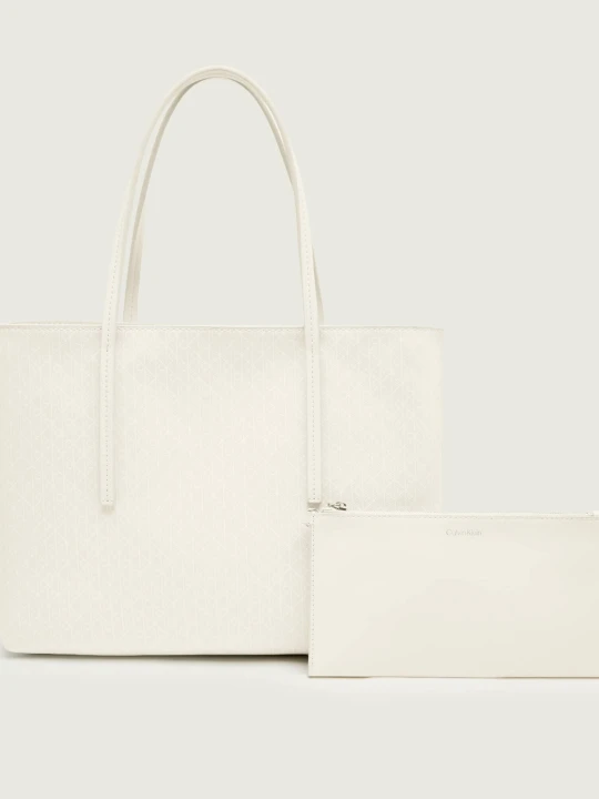 Zdjęcie produktu Calvin Klein Shopperka + saszetka kremowy