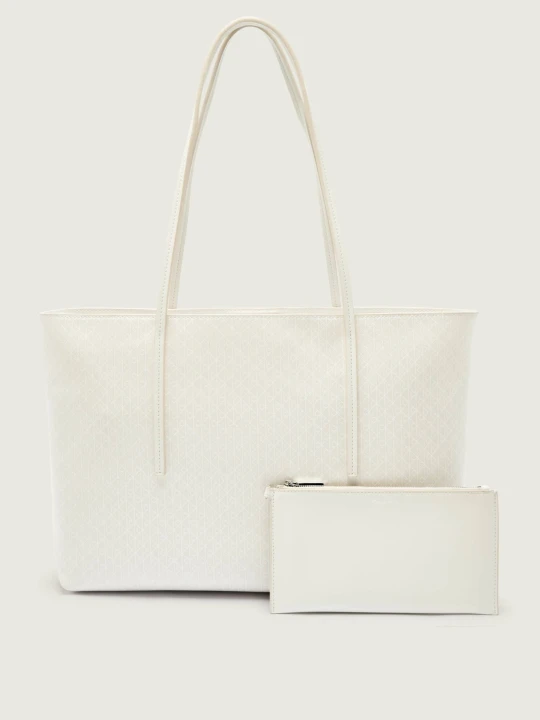 Zdjęcie produktu Calvin Klein Shopperka + saszetka ecru