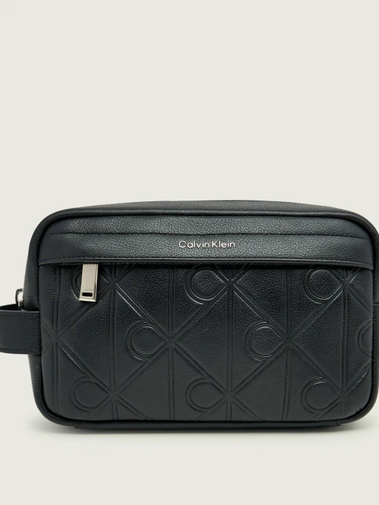 Zdjęcie produktu Calvin Klein Skórzana kosmetyczka czarny