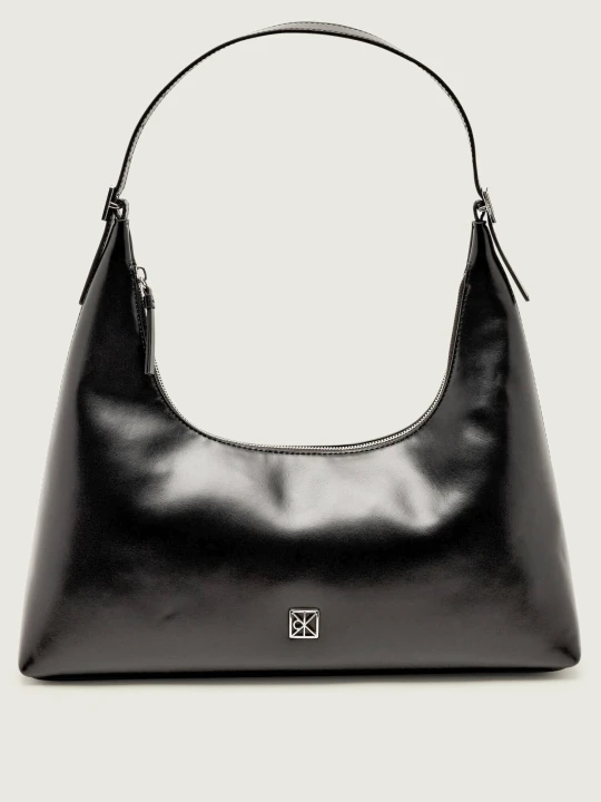 Zdjęcie produktu Calvin Klein Skórzana torebka na ramię czarny