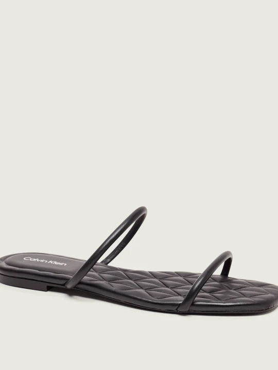 Zdjęcie produktu Calvin Klein Skórzane klapki czarny