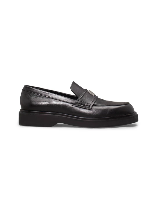 Zdjęcie produktu Calvin Klein Skórzane loafersy czarny