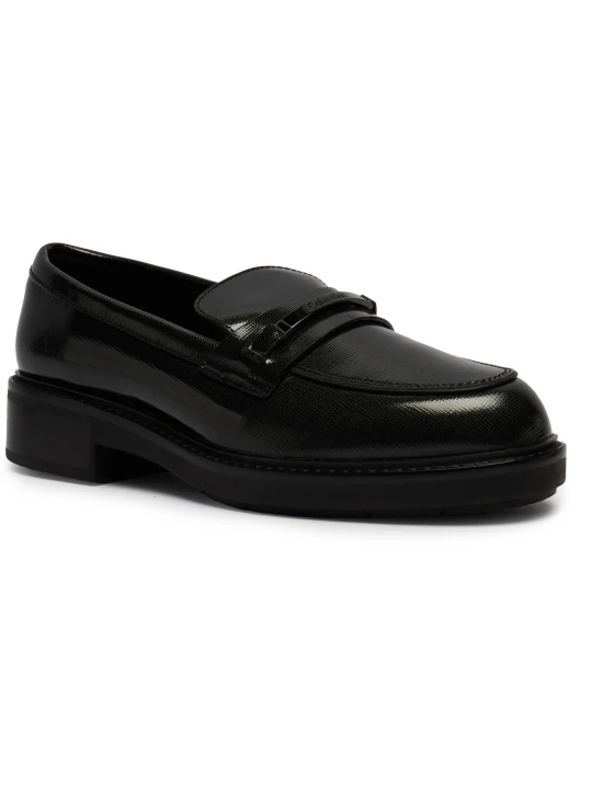 Zdjęcie produktu Calvin Klein Skórzane loafersy czarny