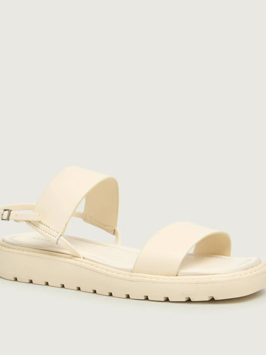 Zdjęcie produktu Calvin Klein Skórzane sandały ecru