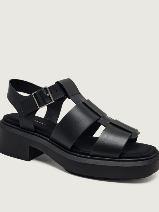 Zdjęcie produktu Calvin Klein Skórzane sandały FISHERM czarny