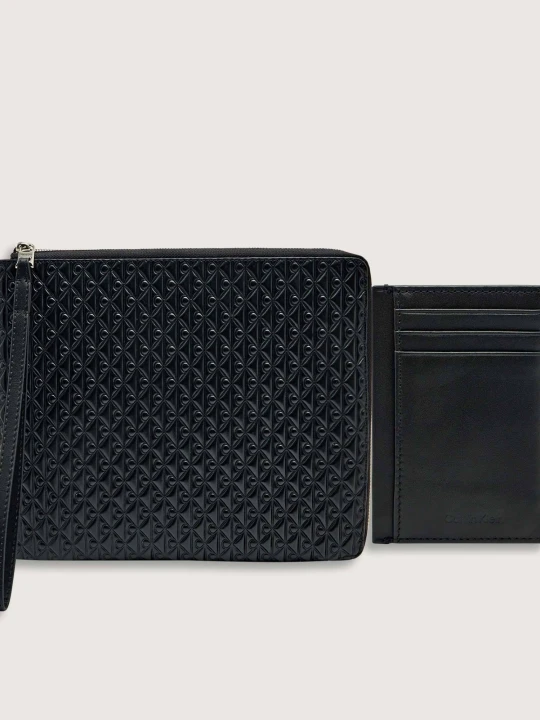 Zdjęcie produktu Calvin Klein Skórzane saszetki + etui na karty czarny