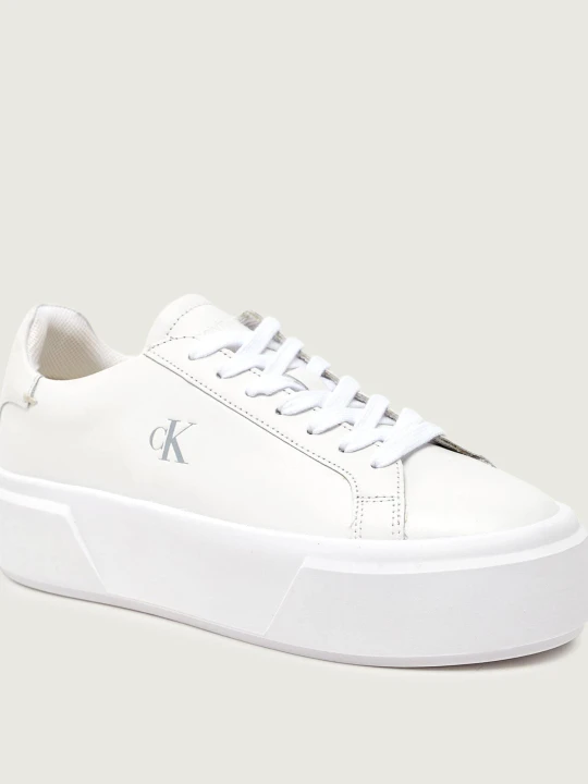 Zdjęcie produktu Calvin Klein Skórzane sneakersy biały