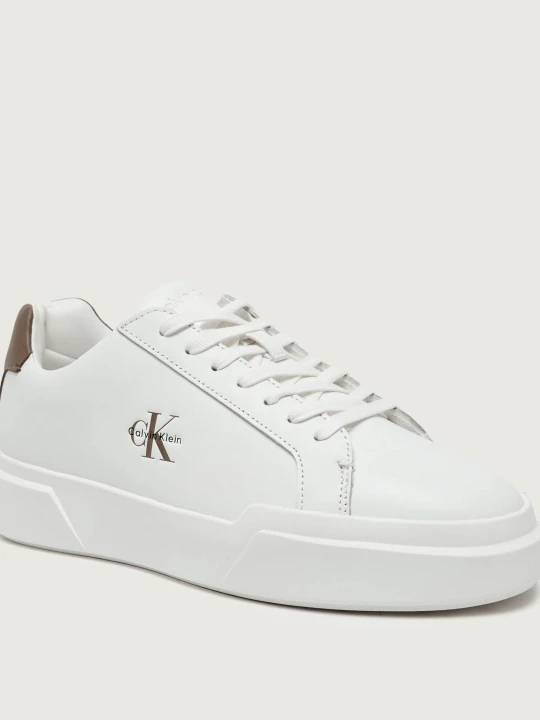 Zdjęcie produktu Calvin Klein Skórzane sneakersy biały