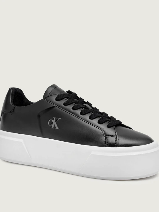 Zdjęcie produktu Calvin Klein Skórzane sneakersy czarny