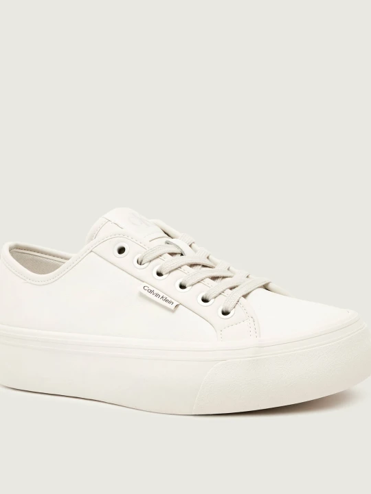 Zdjęcie produktu Calvin Klein Skórzane sneakersy biały