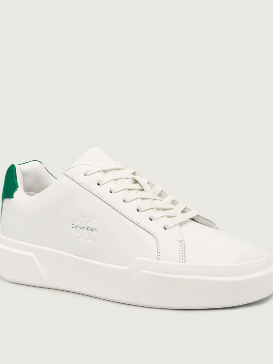Zdjęcie produktu Calvin Klein Skórzane sneakersy biały