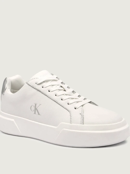 Zdjęcie produktu Calvin Klein Skórzane sneakersy biały