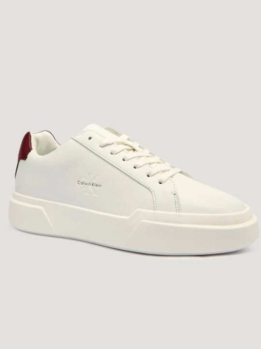 Zdjęcie produktu Calvin Klein Skórzane sneakersy biały