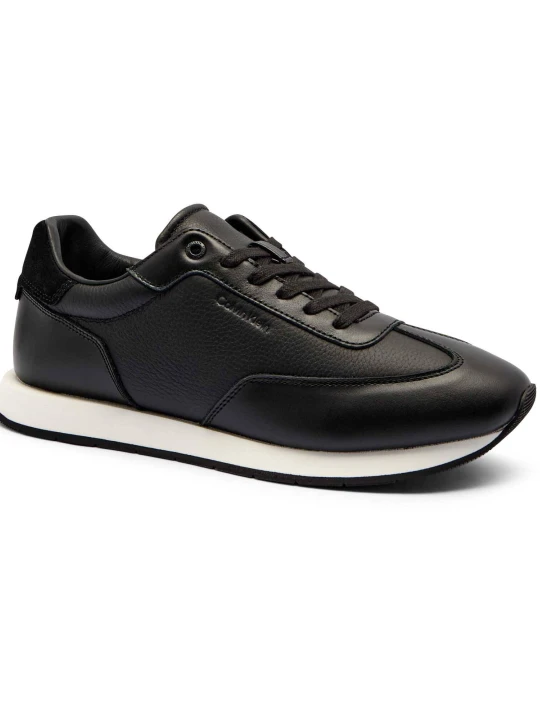 Zdjęcie produktu Calvin Klein Skórzane sneakersy czarny
