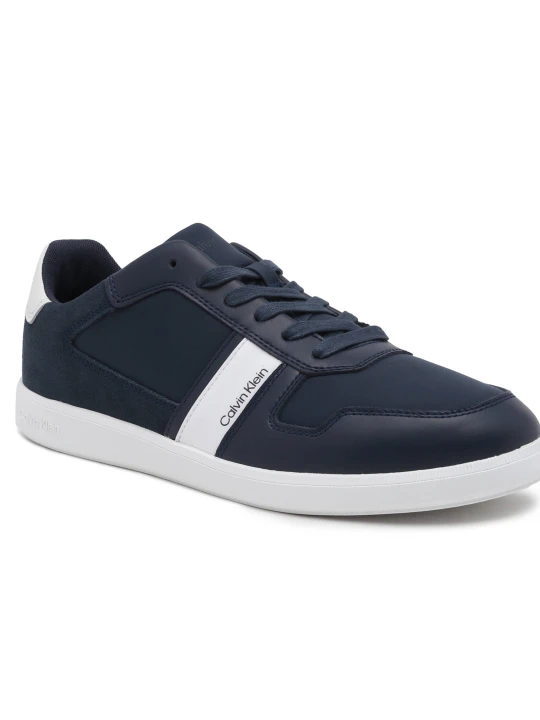Zdjęcie produktu Calvin Klein Skórzane sneakersy granatowy