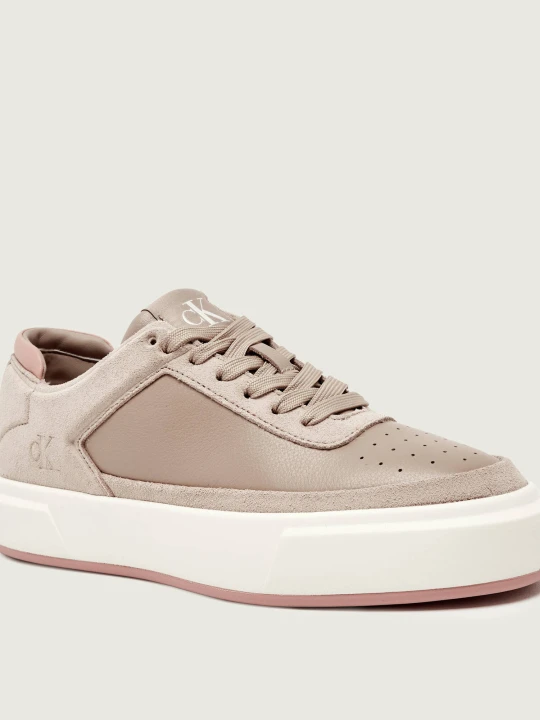 Zdjęcie produktu Calvin Klein Skórzane sneakersy beżowy