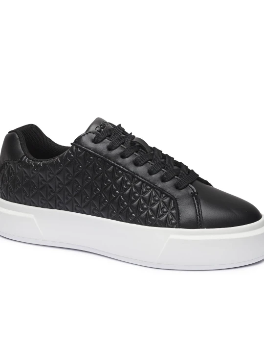 Zdjęcie produktu Calvin Klein Skórzane sneakersy BASKET LACE UP czarny
