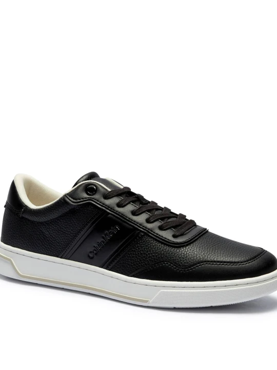 Zdjęcie produktu Calvin Klein Skórzane sneakersy Low Top Lace Up Logo czarny