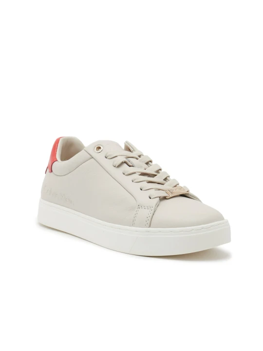 Zdjęcie produktu Calvin Klein Skórzane sneakersy Cupsole ecru