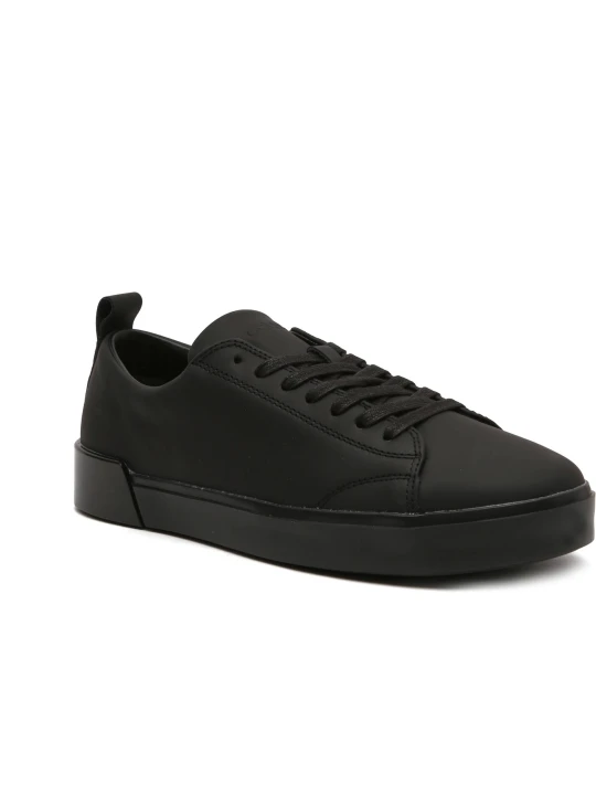 Zdjęcie produktu Calvin Klein Skórzane trampki LOW TOP LACE UP czarny
