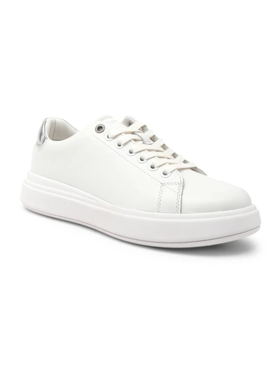 Zdjęcie produktu Calvin Klein Skórzane sneakersy Cupsole biały