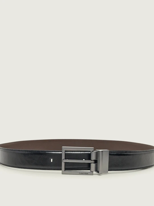 Zdjęcie produktu Calvin Klein Skórzany dwustronny pasek czarny