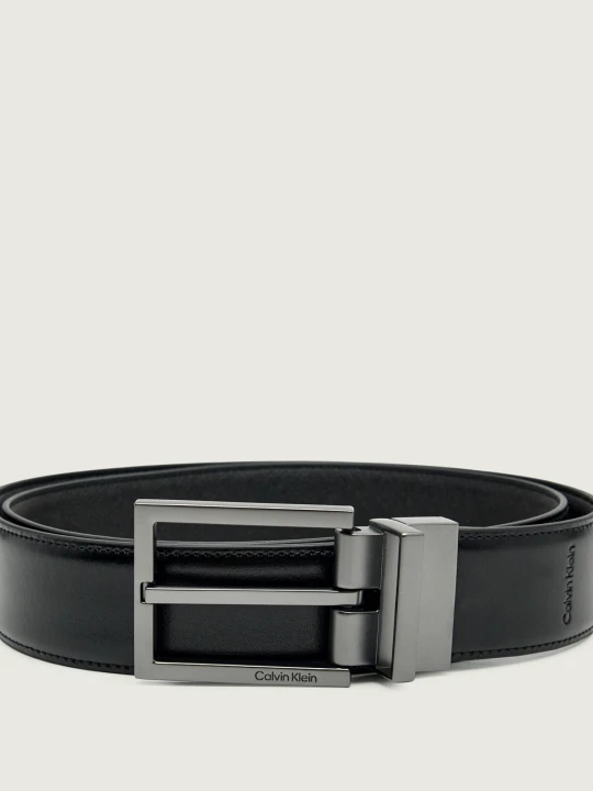 Zdjęcie produktu Calvin Klein Skórzany dwustronny pasek czarny