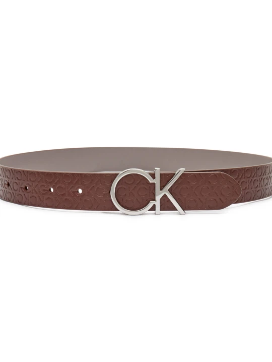 Zdjęcie produktu Calvin Klein Skórzany dwustronny pasek brązowy
