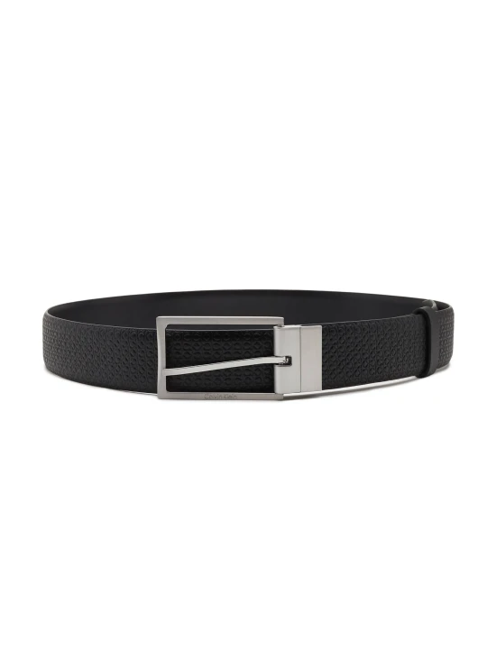 Zdjęcie produktu Calvin Klein Skórzany dwustronny pasek ADJ / REV SLIM FRAME MONO 35MM czarny
