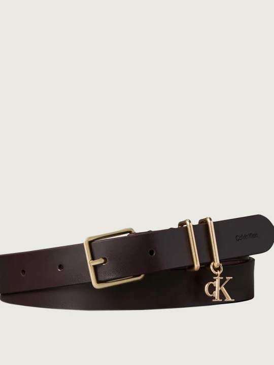 Zdjęcie produktu Calvin Klein Skórzany pasek Charm Keeper brązowy