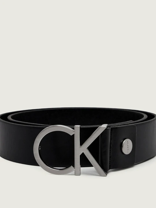 Zdjęcie produktu Calvin Klein Skórzany pasek Logo czarny