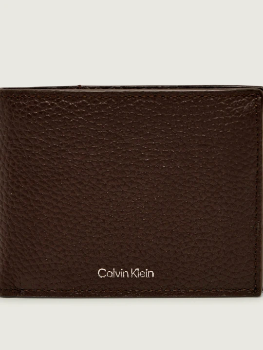 Zdjęcie produktu Calvin Klein Skórzany portfel brązowy
