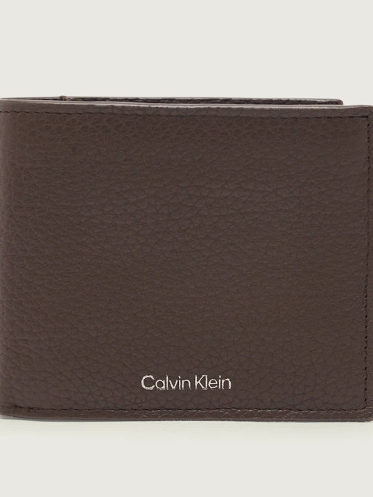 Zdjęcie produktu Calvin Klein Skórzany portfel brązowy